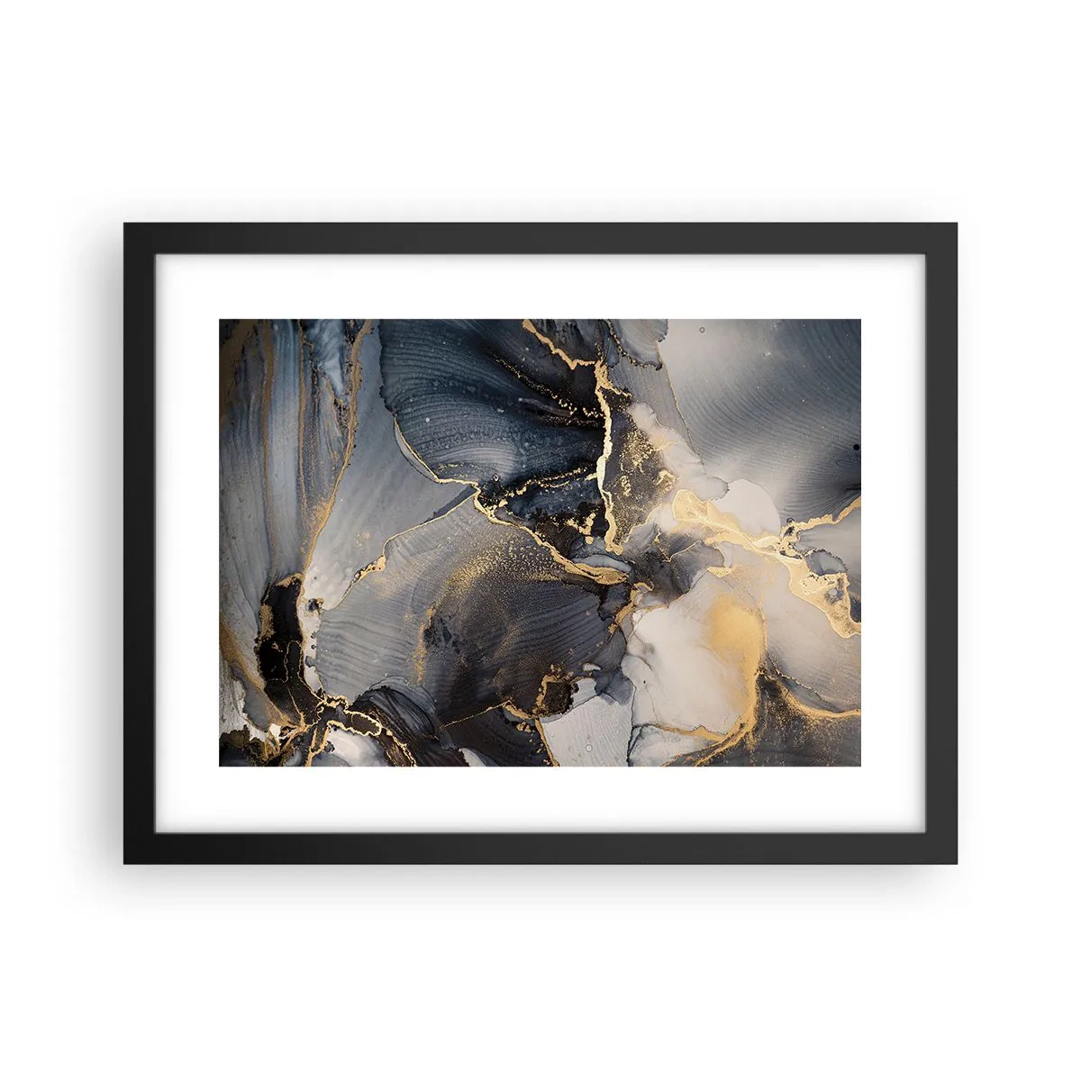 Poster în ramă neagră - Viața unei pietre - 40x30 cm