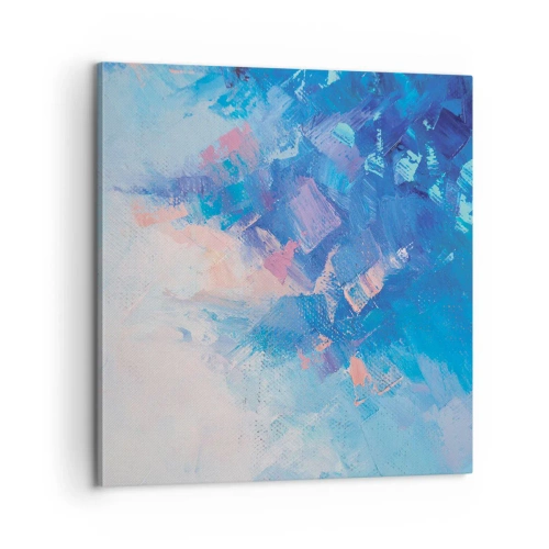 Tablou pe pânză - Abstracție de iarnă - 60x60 cm