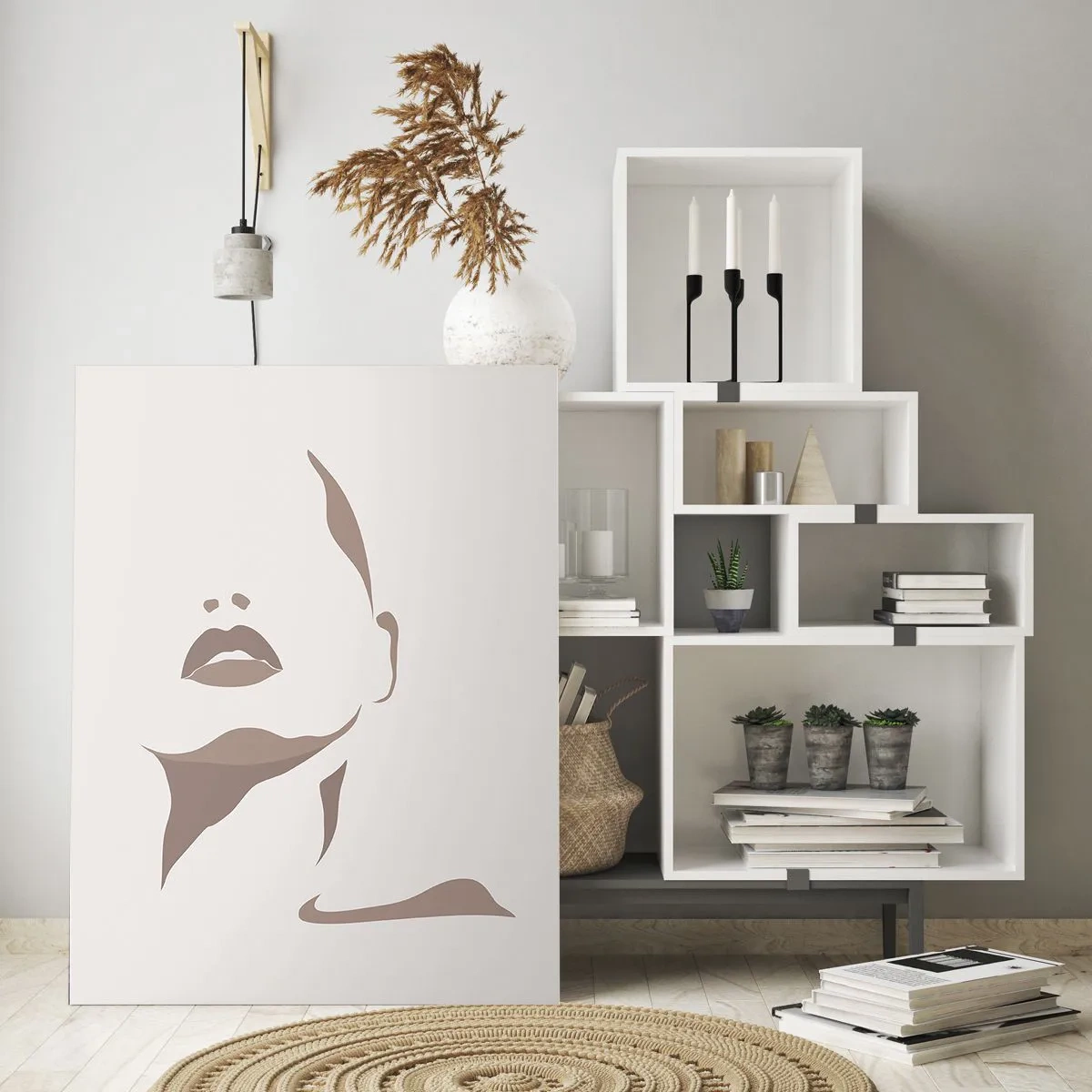 Tablou pe sticlă - Creată din lumină și umbră - 50x70 cm