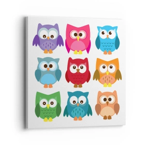 Tablou pe pânză - Diferențele pot fi amuzante - 30x30 cm