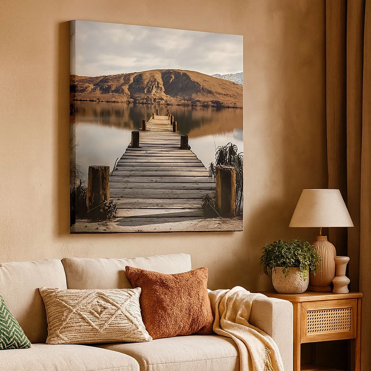 Tablou pe pânză - Peisaj în tăcere - 30x30 cm