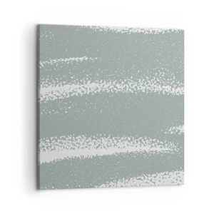 Tablou pe pânză - Abstracție în stil de iarnă - 60x60 cm