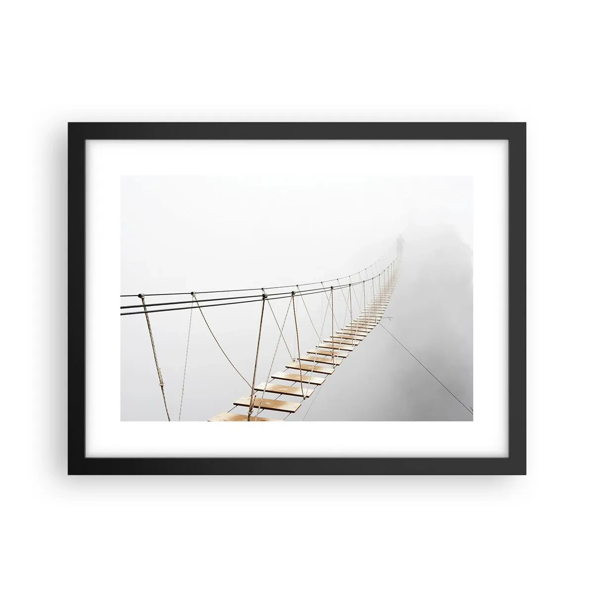 Poster în ramă neagră - Unde te va duce? - 40x30 cm