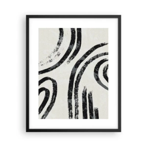 Poster în ramă neagră - Pe jumătate oprit - 40x50 cm