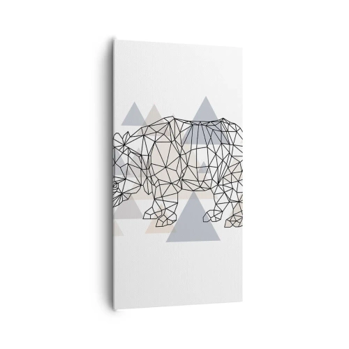 Tablou pe pânză - Structura forței - 65x120 cm