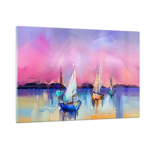 Tablou pe sticlă - Direcția: ape largi - 120x80 cm
