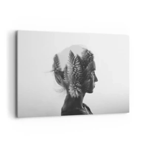 Tablou pe pânză - Doamna din pădurea de pini - 120x80 cm