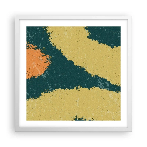 Poster în ramă albă - Abstracție - în slow motion - 50x50 cm
