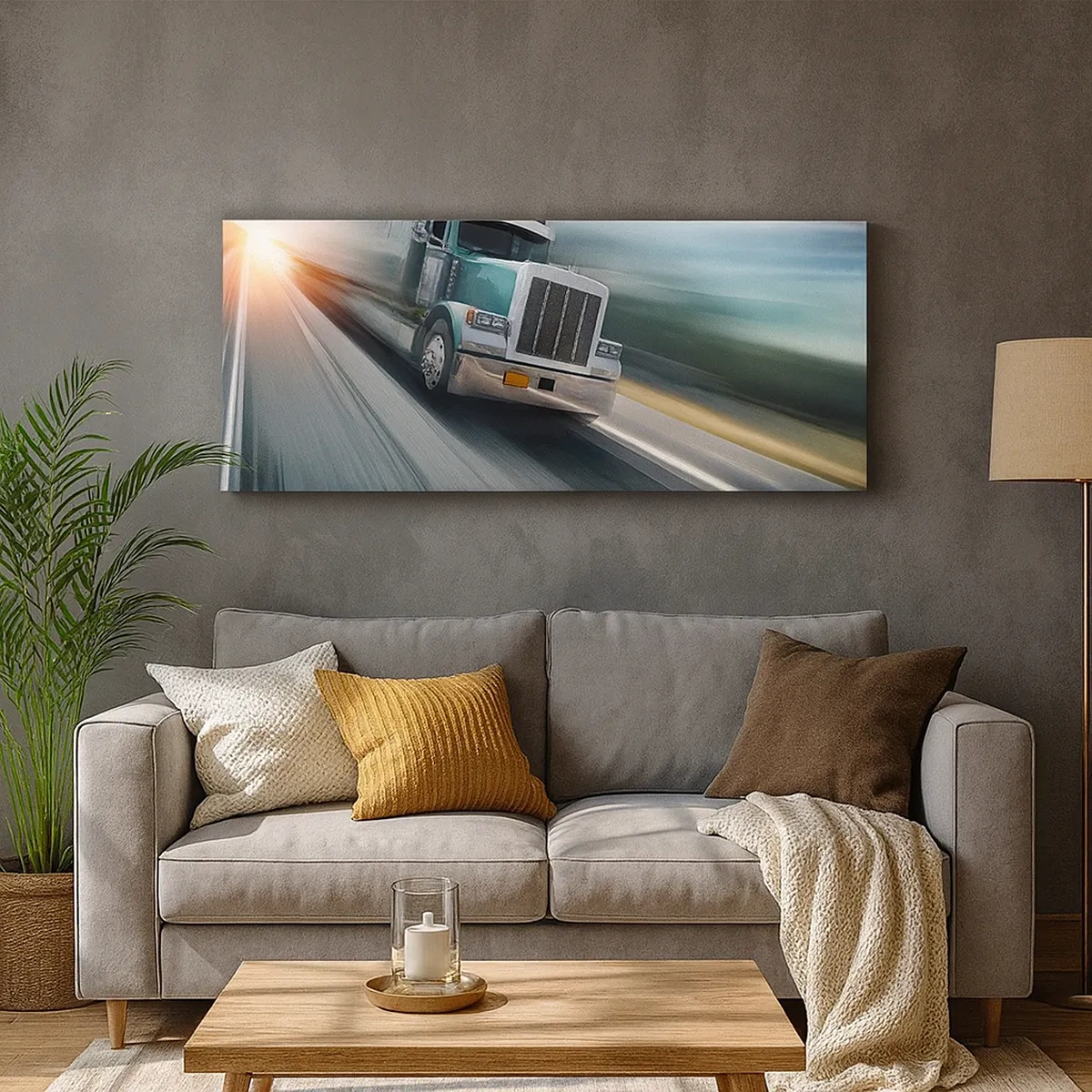 Tablou pe pânză - Gigant american în mișcare - 30x30 cm