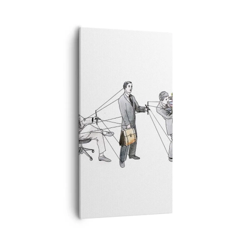 Tablou pe pânză - Fiecare are stăpânul său - 55x100 cm