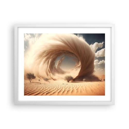 Poster în ramă albă - Portal deschis - 50x40 cm