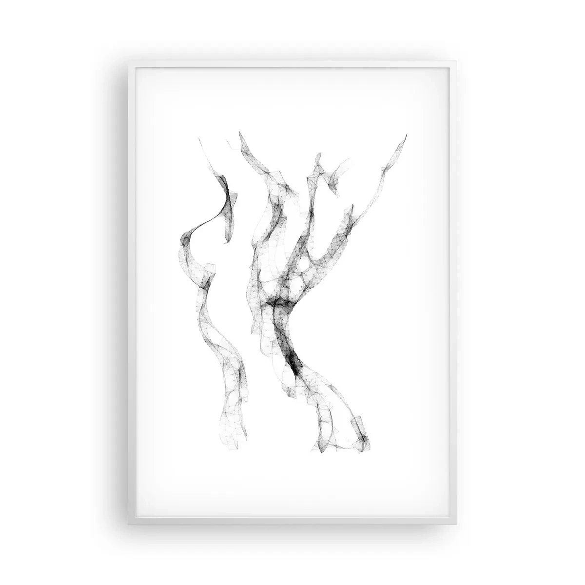 Poster în ramă albă - Frumoasa și puternică - 70x100 cm