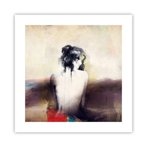 Poster - Linii moi, forme ovale - 40x40 cm