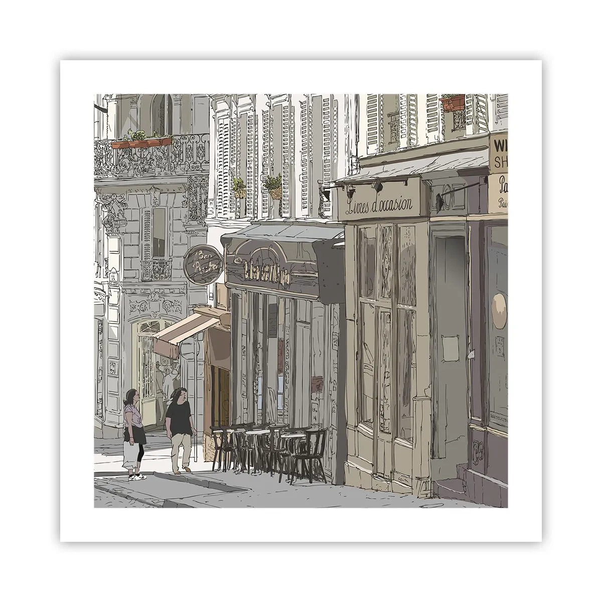Poster - Bucurii urbane - 50x50 cm