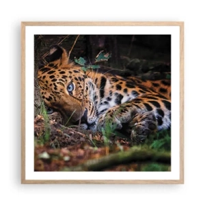 Poster în ramă de stejar deschis - Să ai încredere în mine - 60x60 cm