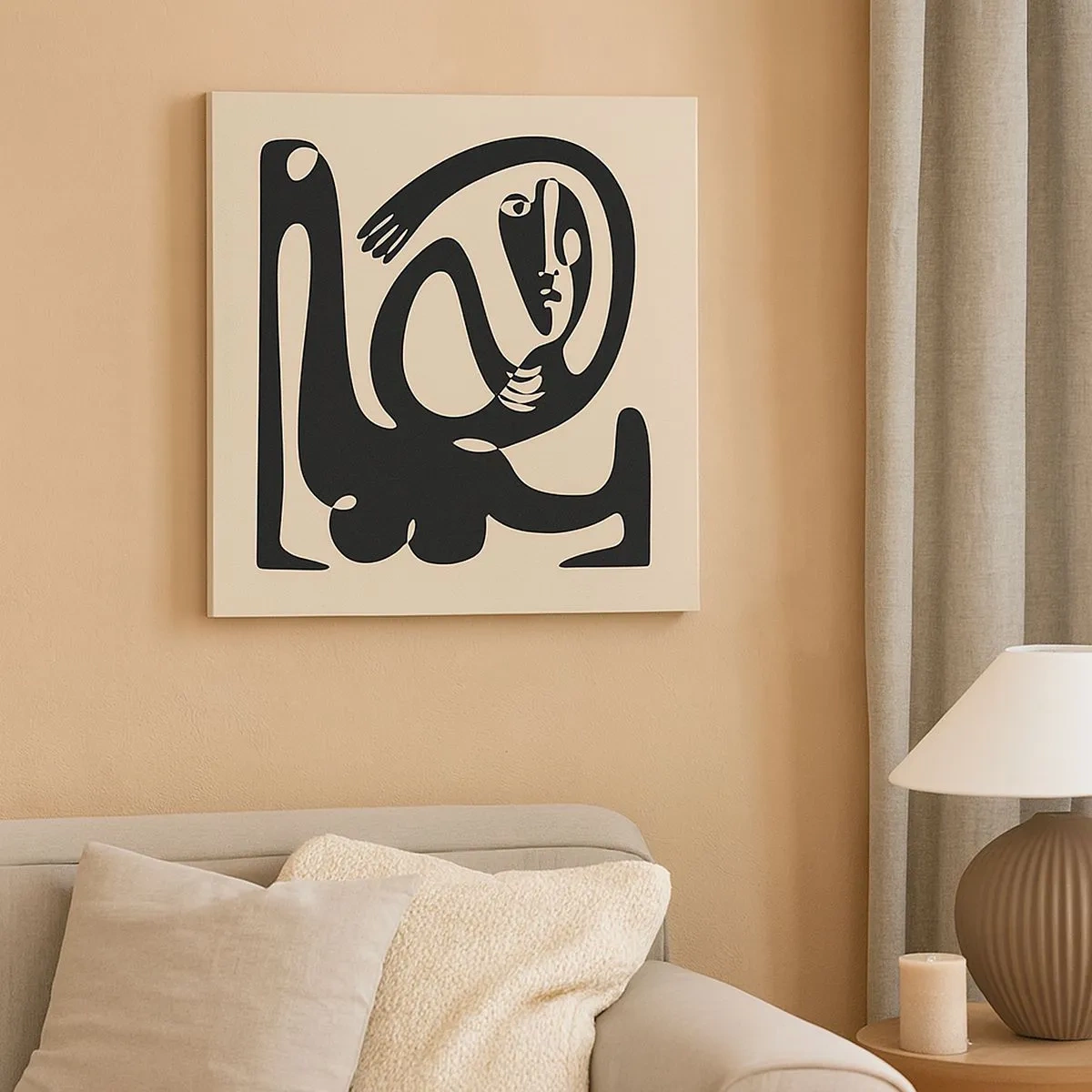 Tablou pe pânză - Aproape Picasso - 30x30 cm