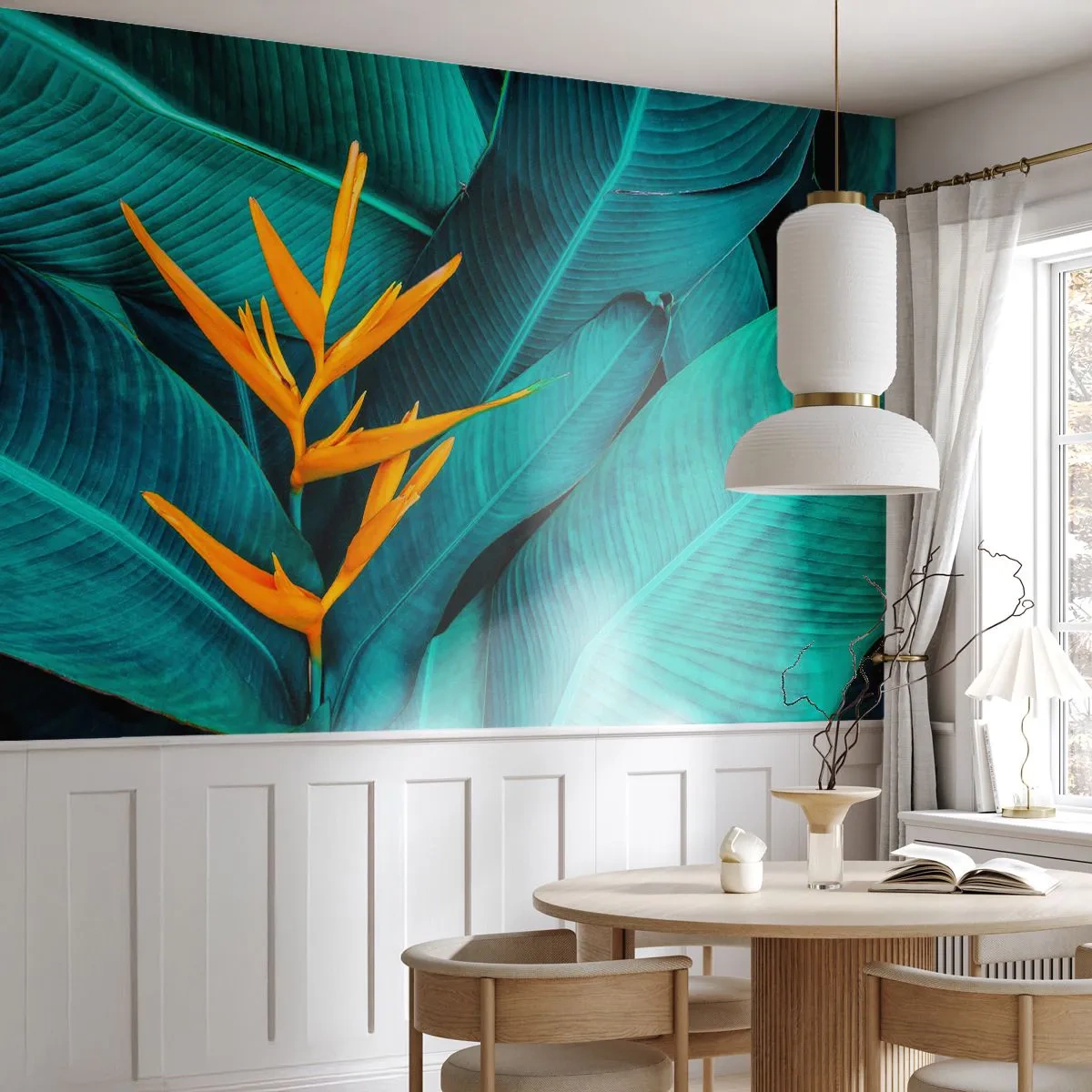 Tapet Premium Canvas - Floarea Edenului - Strelitzia Royal, Floare, Africa - 200x140 cm