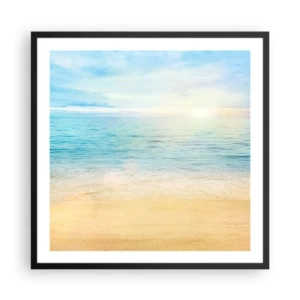 Poster în ramă neagră - Marele albastru - 60x60 cm