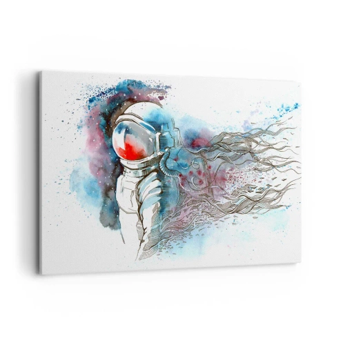 Tablou pe pânză - Singur cu cosmosul - 120x80 cm