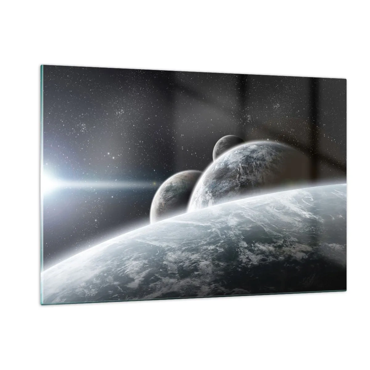 Tablou pe sticlă - Muzica cosmică a sferelor - 120x80 cm