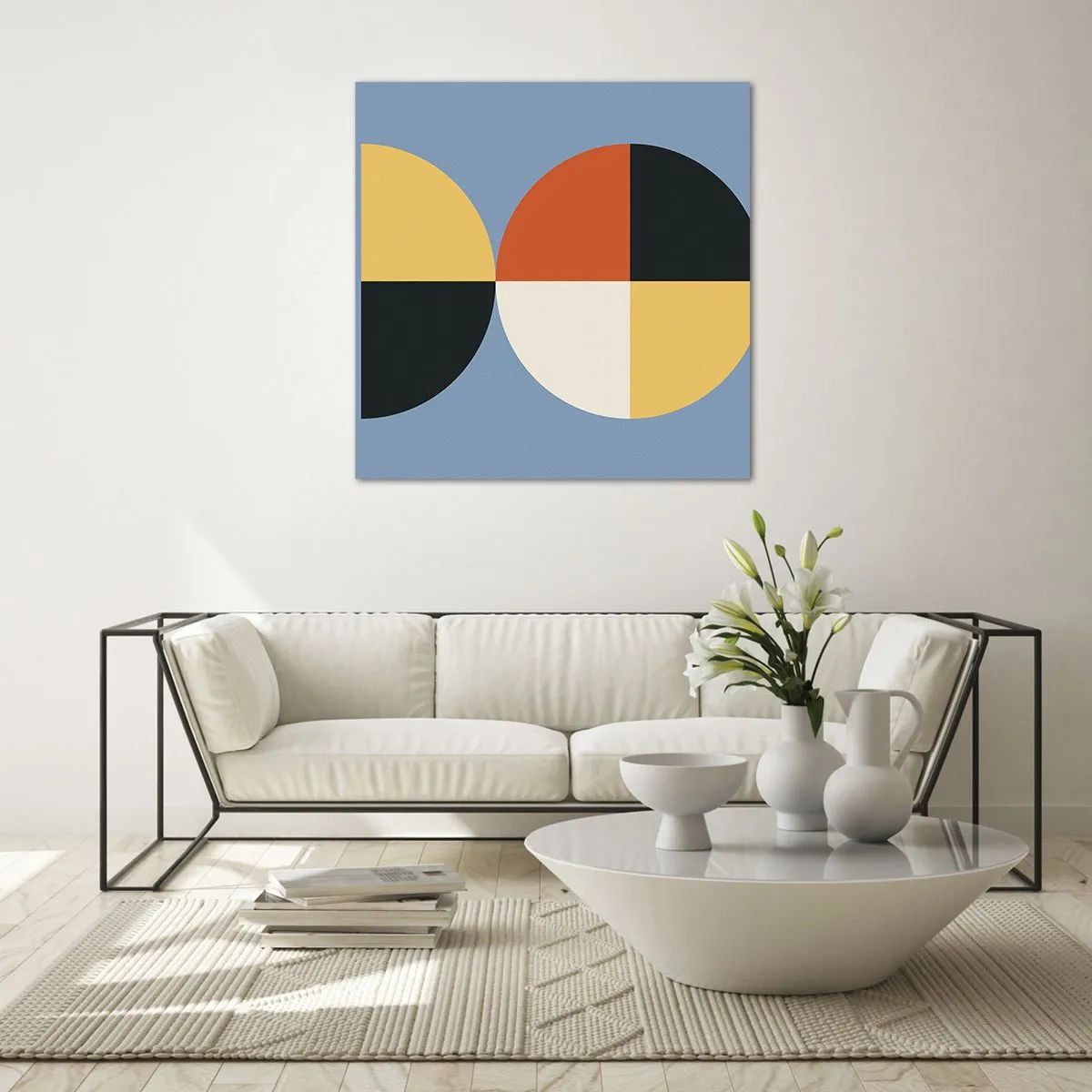 Tablou pe sticlă - Uită-te și numără - 70x70 cm