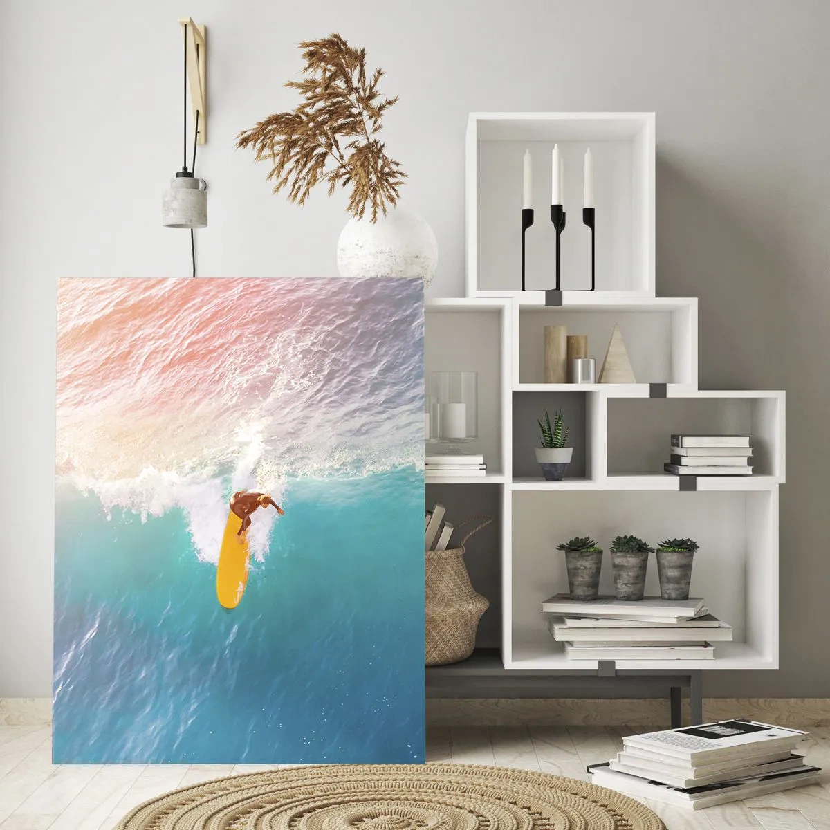 Tablou pe sticlă - Călărețul oceanului - 50x70 cm
