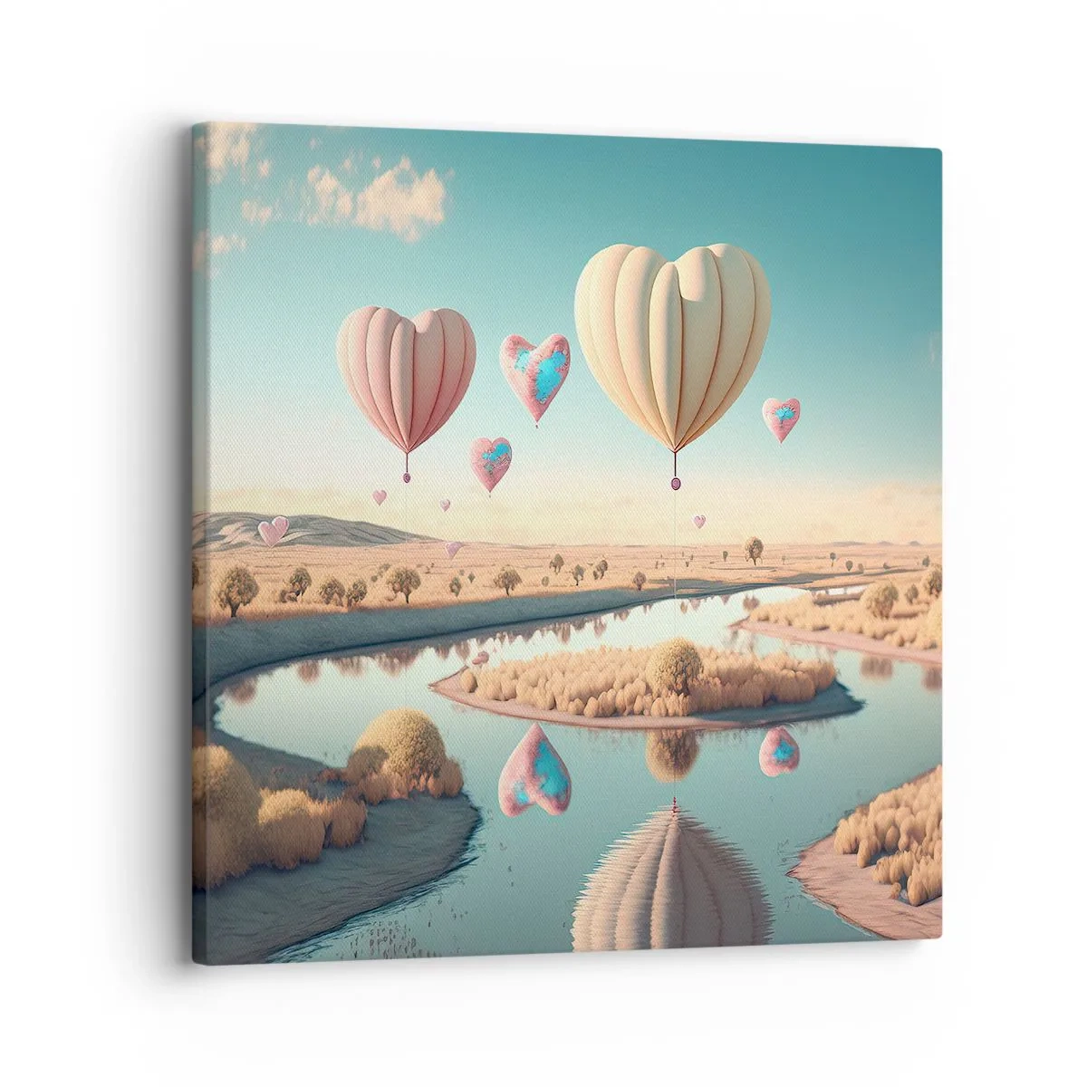 Tablou pe pânză - Iubirea ne înalță - 30x30 cm