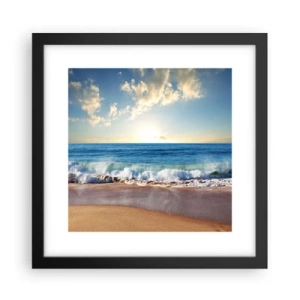 Poster în ramă neagră - Mișcare și liniște în același timp - 30x30 cm