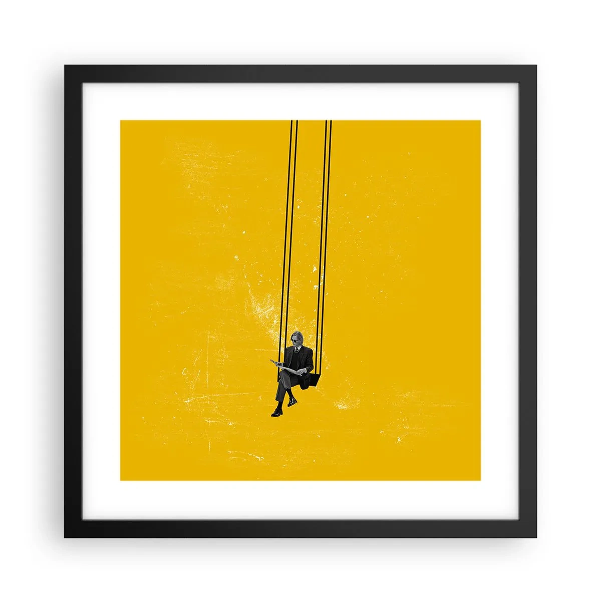 Poster în ramă neagră - O zi ca oricare alta - 40x40 cm