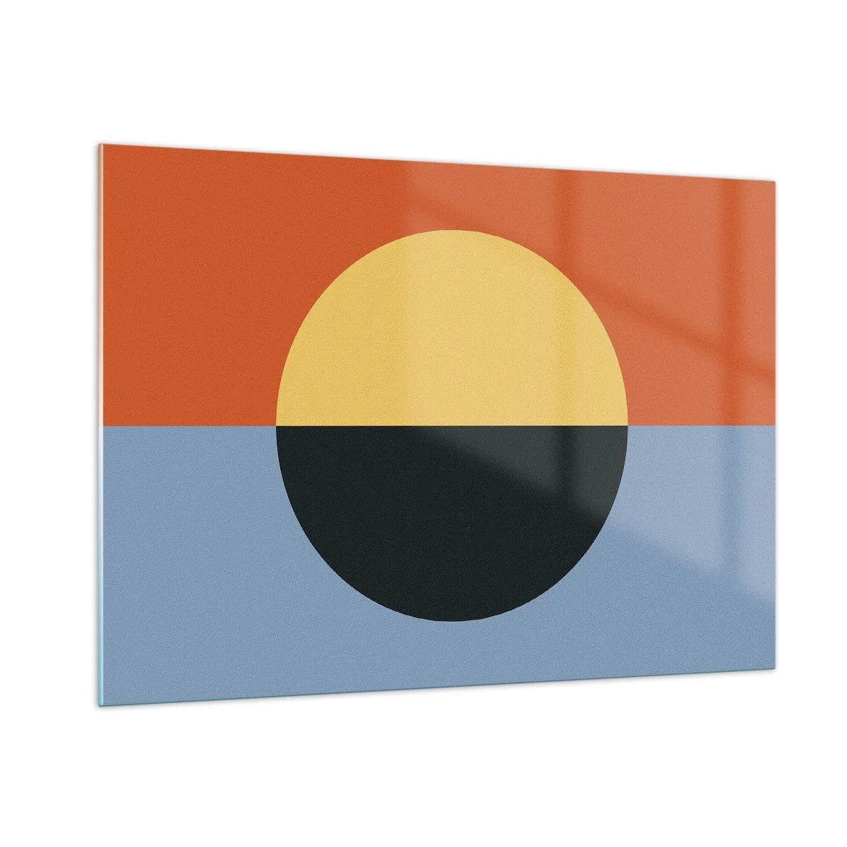 Tablou pe sticlă - O compoziție de căldură și răcoare - 100x70 cm