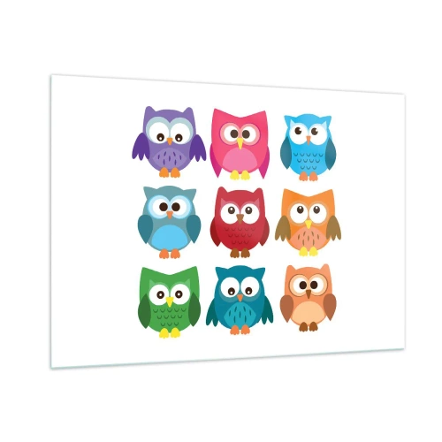 Tablou pe sticlă - Diferențele pot fi amuzante - 100x70 cm