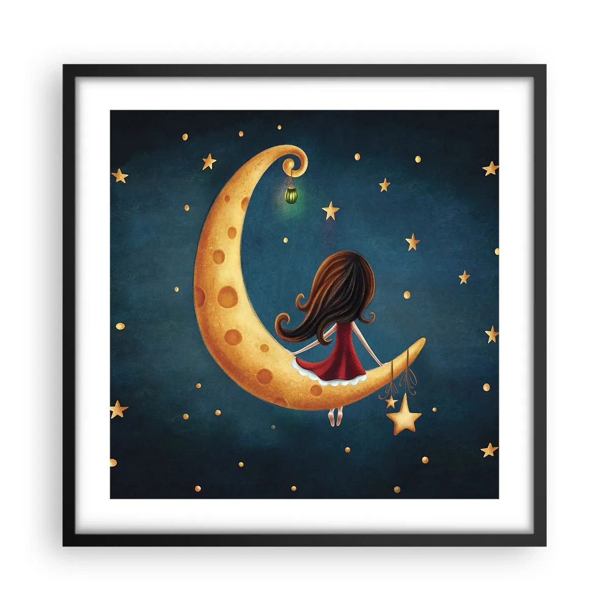 Poster în ramă neagră - A fost odată ca niciodată... - 50x50 cm