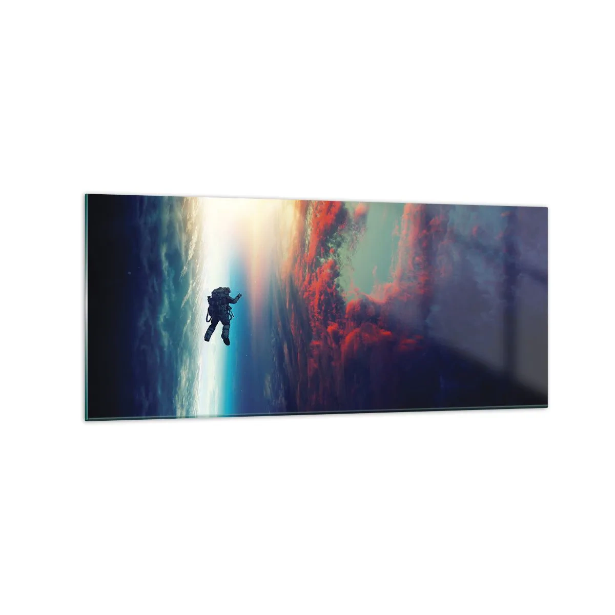 Tablou pe sticlă - Provocând universul - 120x50 cm