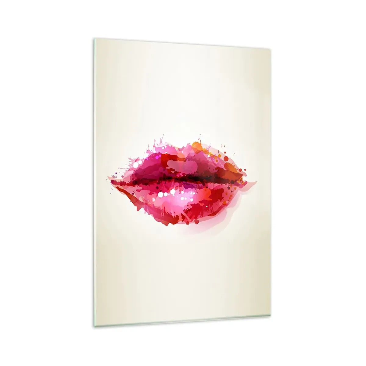 Tablou pe sticlă - O nuanță mai roșie de roșu - 80x120 cm