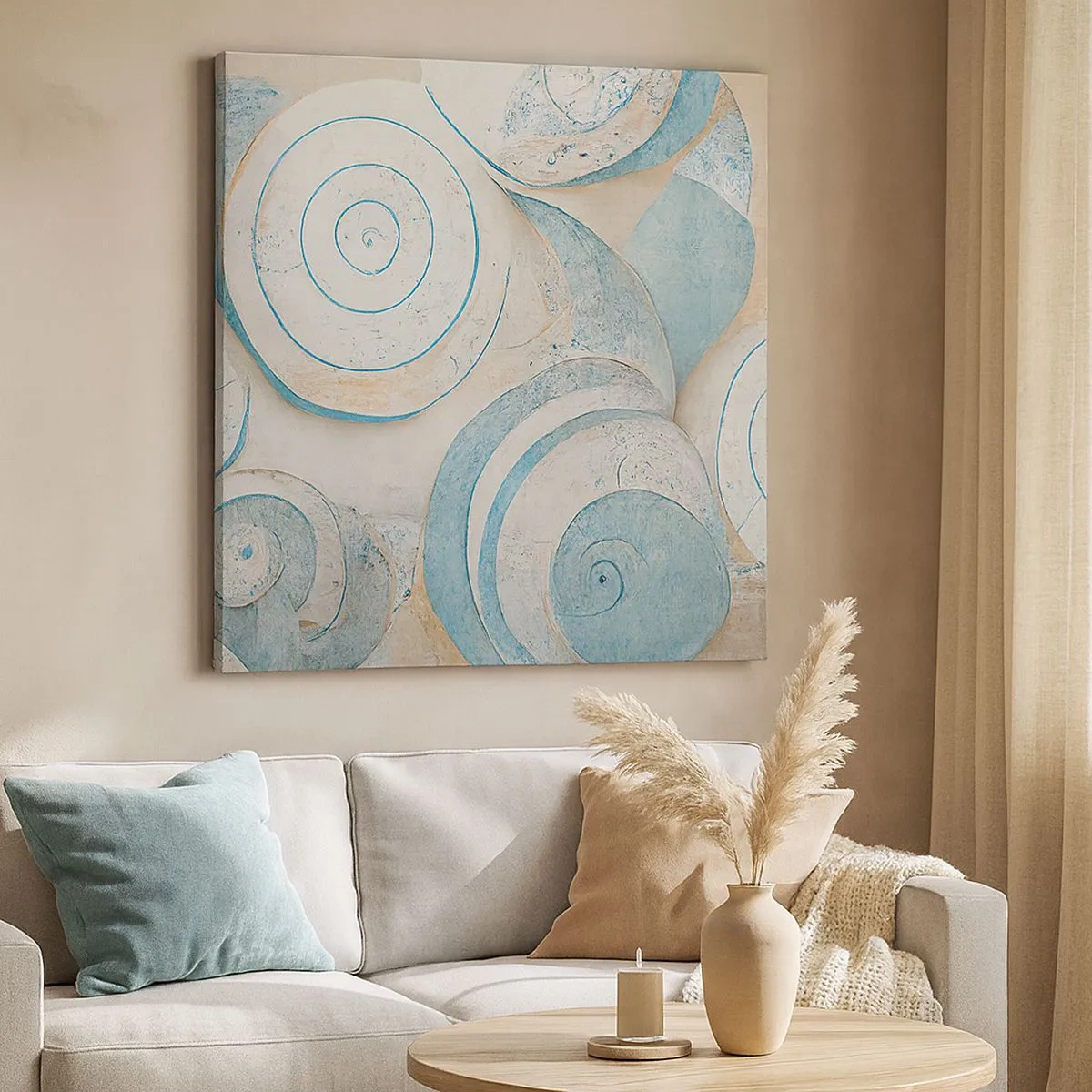 Tablou pe pânză - Ce ascunde cochilia? - 30x30 cm