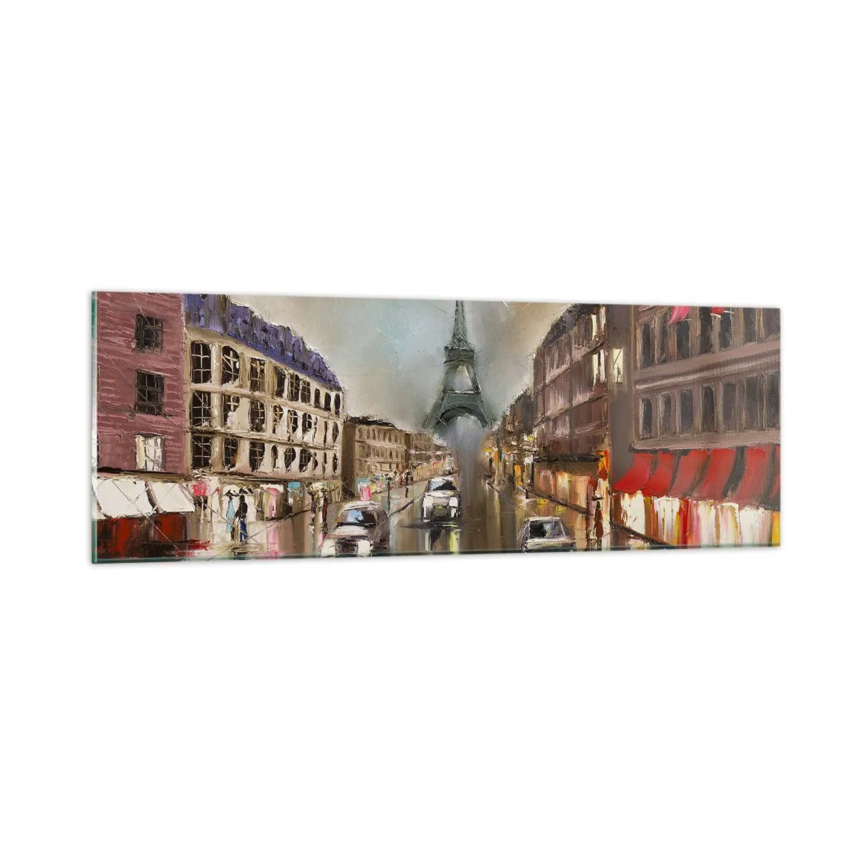 Tablou pe sticlă - Singurul lucru care contează este ea - 90x30 cm