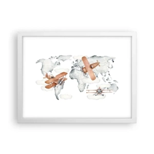 Poster în ramă albă - În spirit de pionierat - 40x30 cm