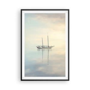 Poster în ramă neagră - În tăcerea mării - 61x91 cm