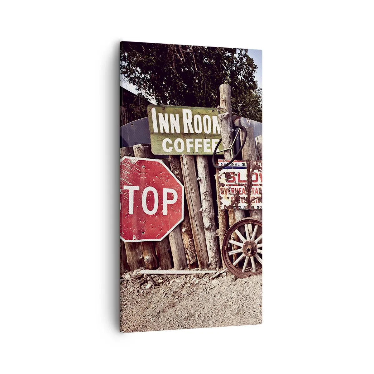 Tablou pe pânză - Iar timpul s-a oprit - 55x100 cm