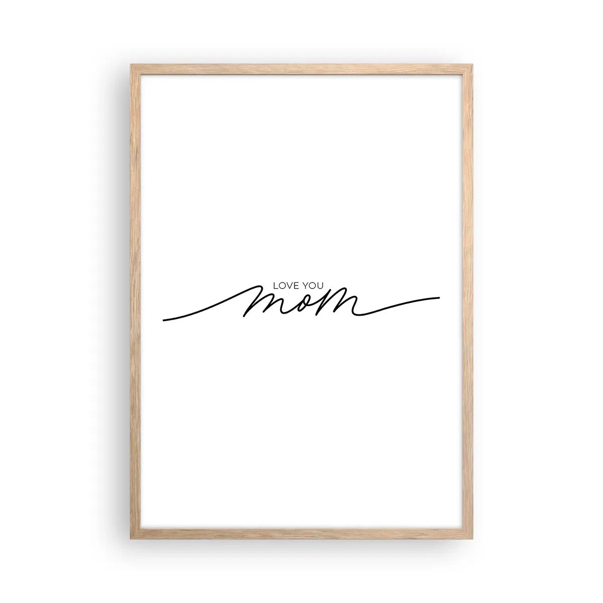 Poster în ramă de stejar deschis - Mare emoție - 50x70 cm