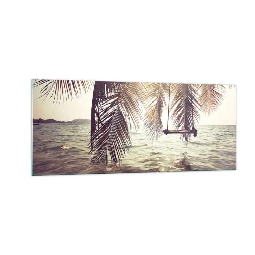Tablou pe sticlă - Poți să te dai în vânt după pofta inimii tale - 100x40 cm