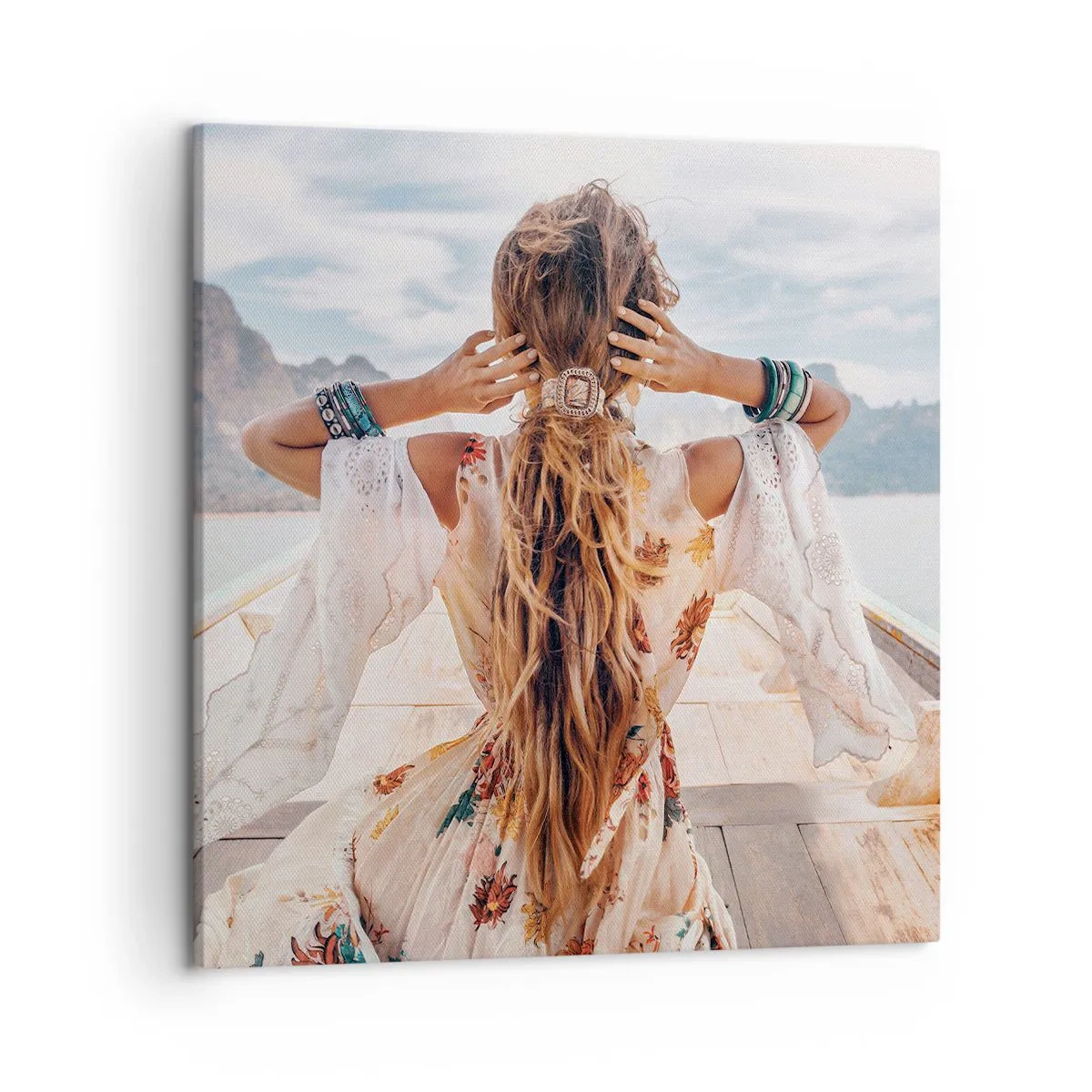 Tablou pe pânză - Pe drumul spre fericire - 50x50 cm