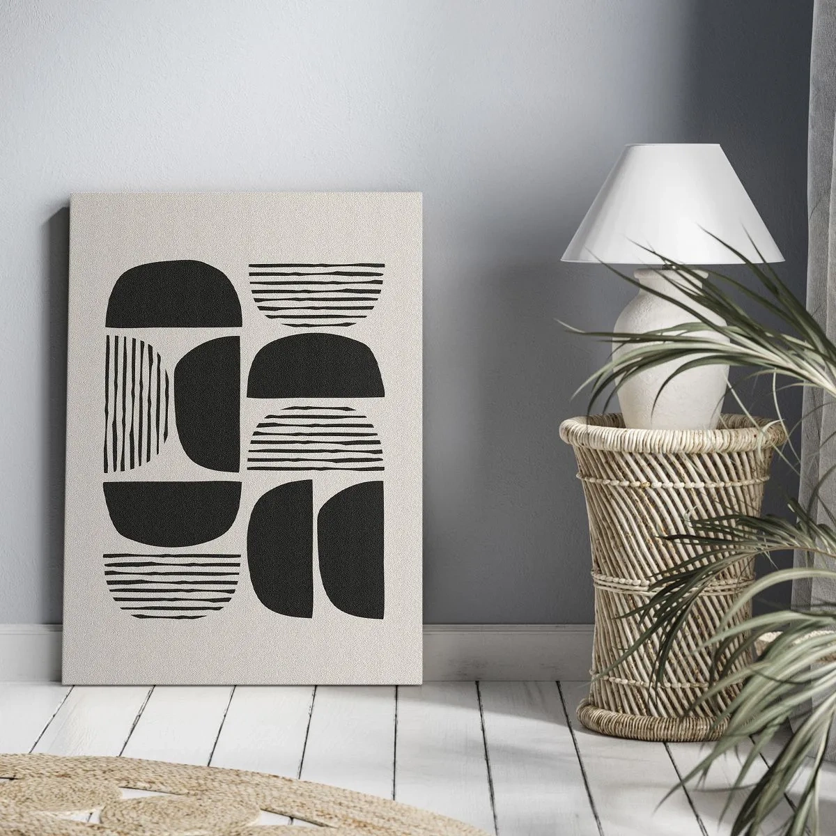 Tablou pe pânză - Jumătăți necomplete - 70x100 cm