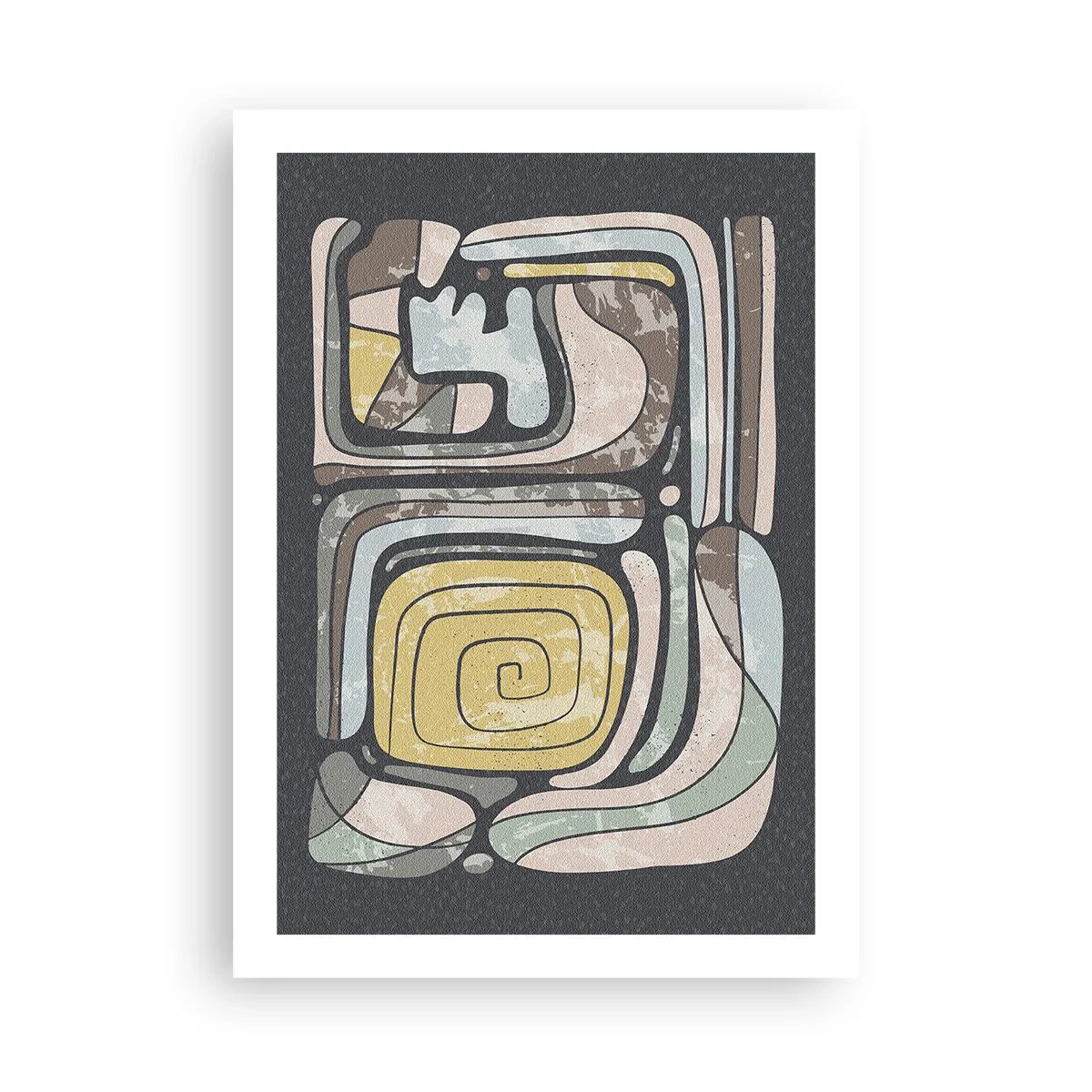 Poster - Abstracție în spirit precolumbian - 50x70 cm