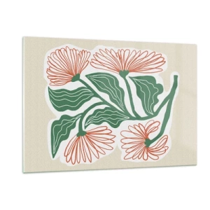 Tablou pe sticlă - Folclor modern - 120x80 cm