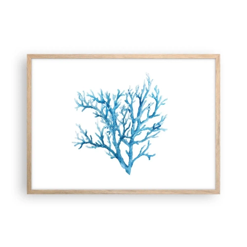 Poster în ramă de stejar deschis - Filigranul marin - 70x50 cm