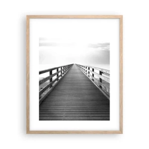 Poster în ramă de stejar deschis - Departe, departe... - 40x50 cm