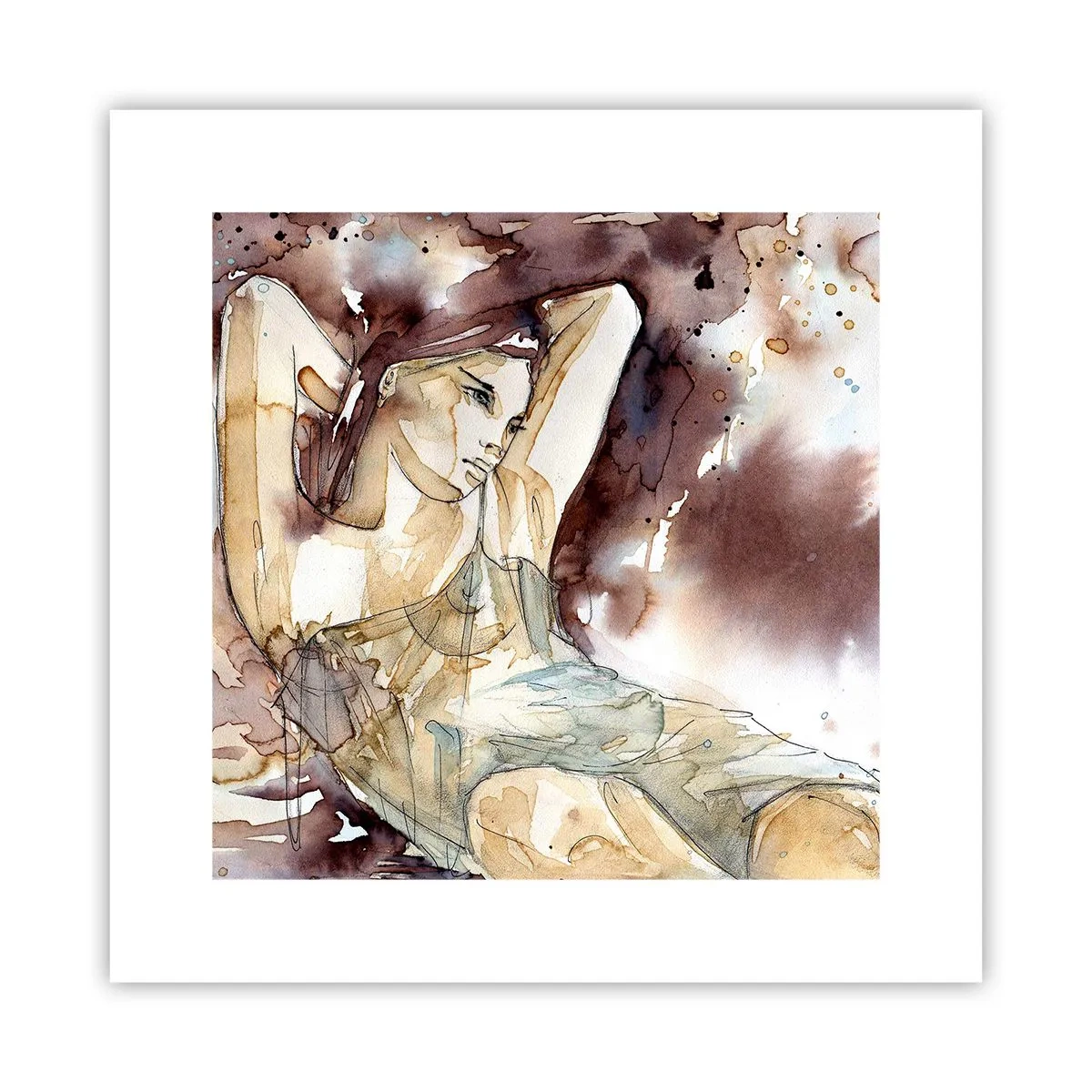 Poster - Într-o dispoziție mov deschis - 30x30 cm