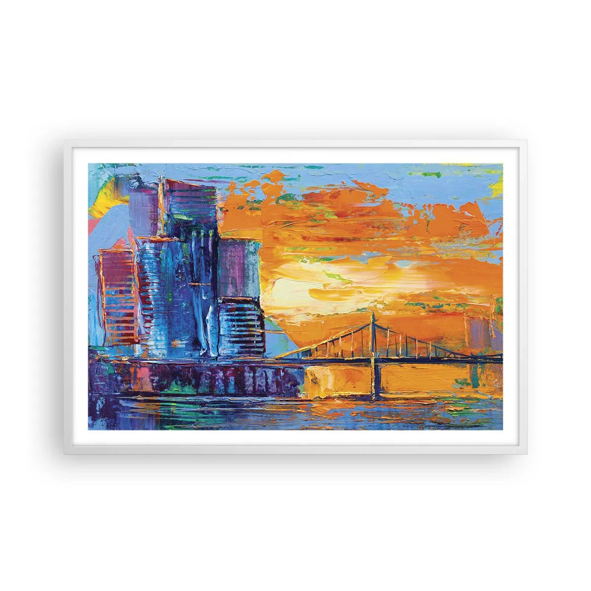 Poster în ramă albă - Cultură și natură - 91x61 cm