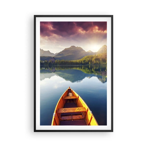 Poster în ramă neagră - Nimic împotriva naturii - 61x91 cm